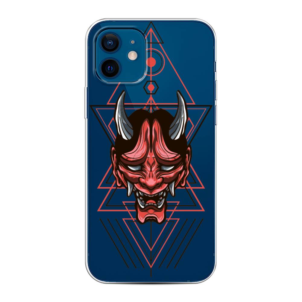 

Чехол для Apple iPhone 12/12 Pro "Hanya Oni mask", Серый;красный;черный, 12550-4