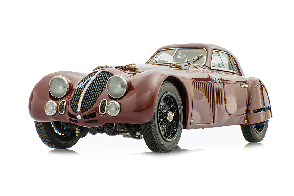 Модель коллекционная CMC Alfa romeo 8C 2900 b speciale touring coupe 1938 dark red