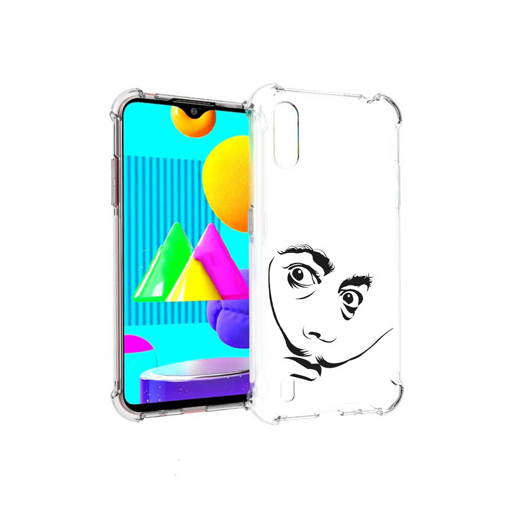 

Чехол MyPads Tocco для Samsung Galaxy M01 мужчина с длинными усами (PT151401.486.487), Прозрачный, Tocco