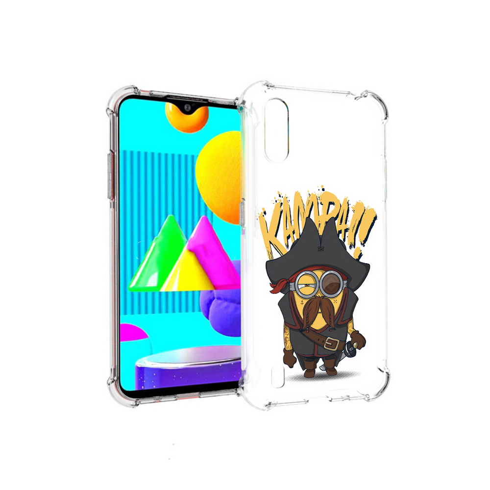 

Чехол MyPads Tocco для Samsung Galaxy M01 миньон пират (PT151401.486.476), Прозрачный, Tocco