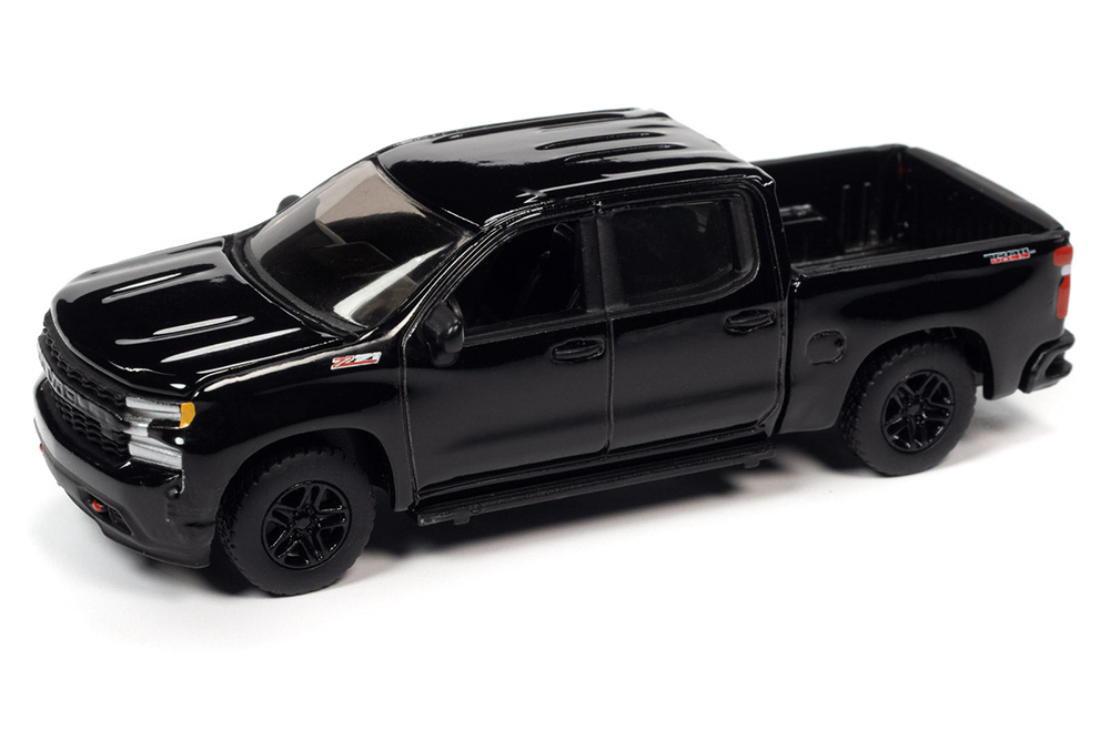 Модель коллекционная AUTO WORLD Chevrolet silverado Z71 lt trail boss 2020 черный