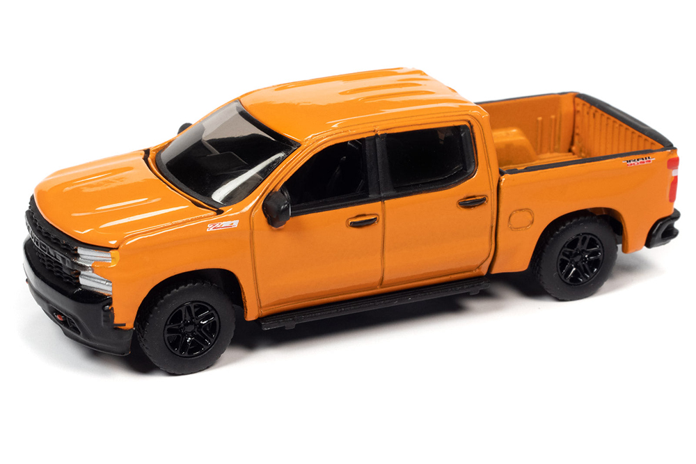 Модель коллекционная Chevrolet silverado Z71 lt trail boss 2020 tangier orange (оранжевый)