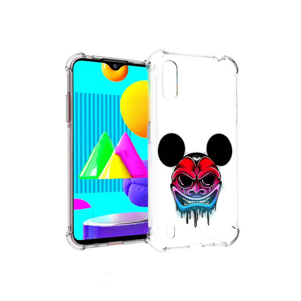 

Чехол MyPads Tocco для Samsung Galaxy M01 микки в маске (PT151401.486.473), Прозрачный, Tocco