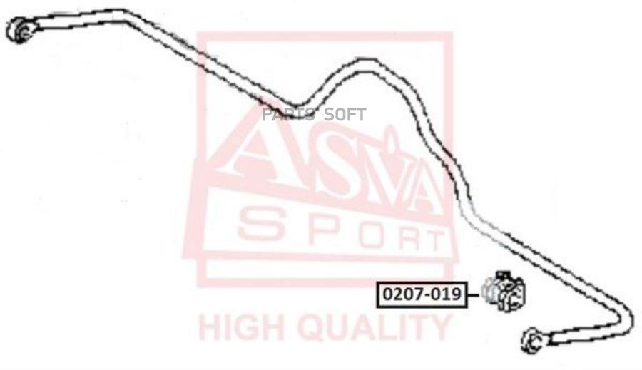 

Втулка Заднего Стабилизатора D17 1Шт ASVA 0207019