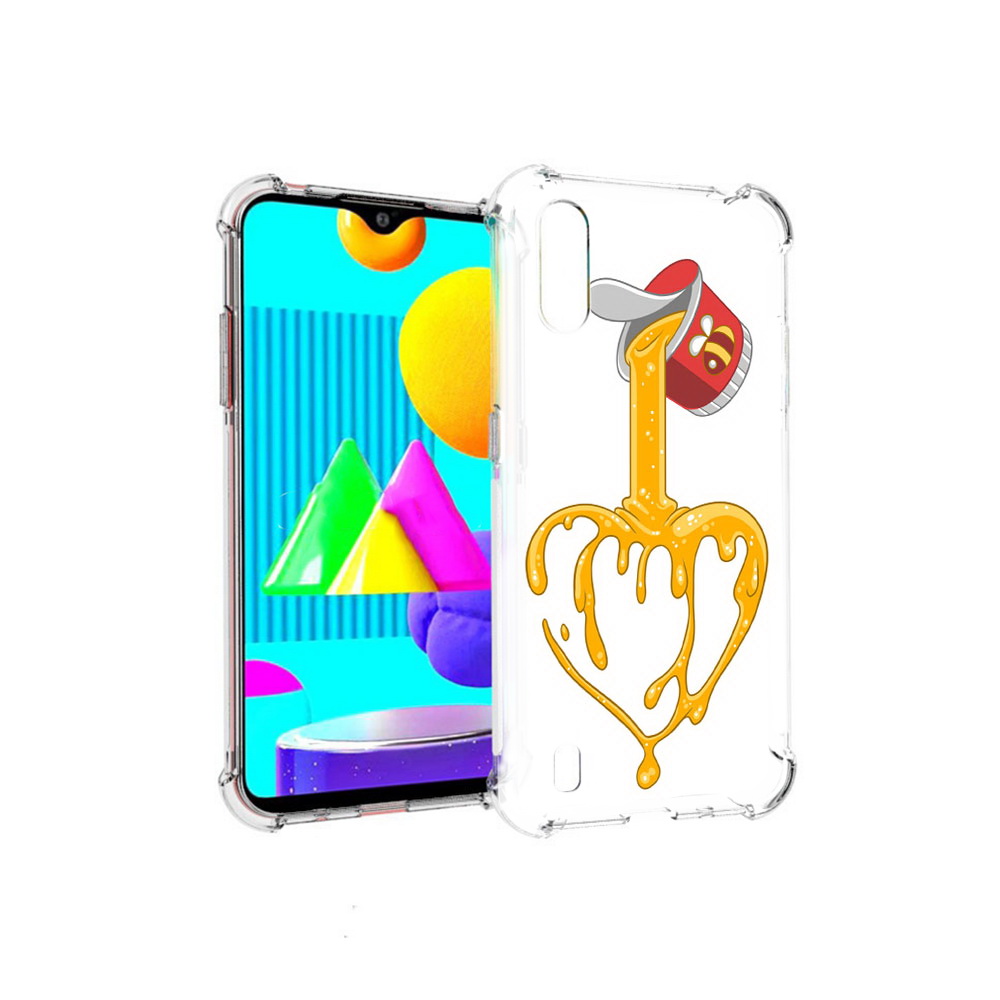 

Чехол MyPads Tocco для Samsung Galaxy M01 медовое сердце (PT151401.486.471), Прозрачный, Tocco