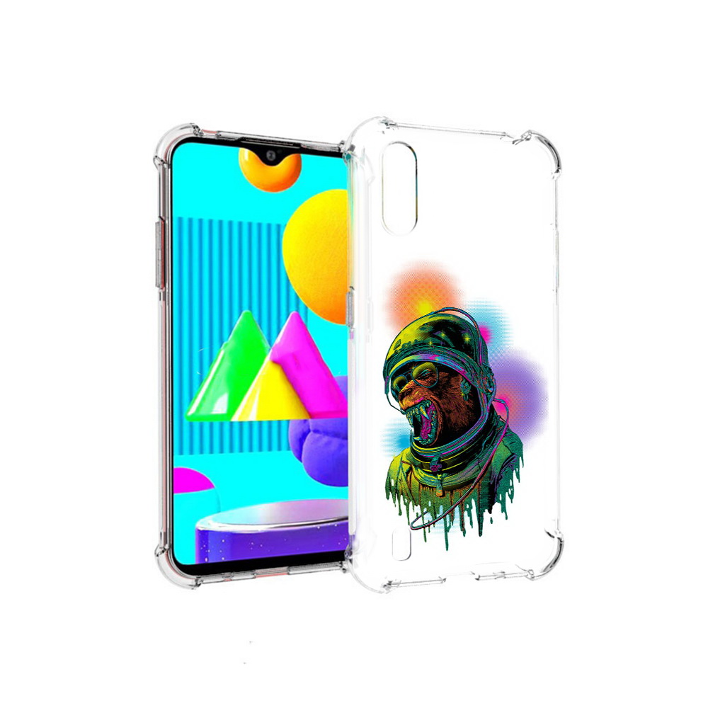 

Чехол MyPads Tocco для Samsung Galaxy M01 медведь космонавт (PT151401.486.466), Прозрачный, Tocco