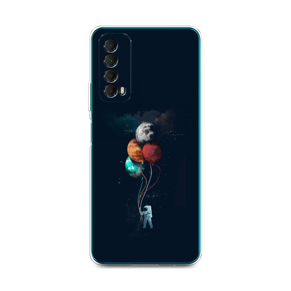 

Чехол для Huawei P Smart 2021 "Космонавт с шариками", Разноцветный, 6104750-4