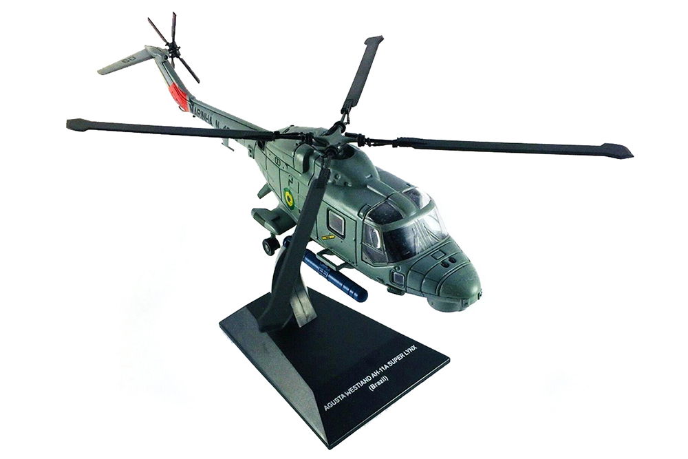 

Модель коллекционная ALTAYA Вертолет agusta westland AH-11A super linx brazil, Зеленый