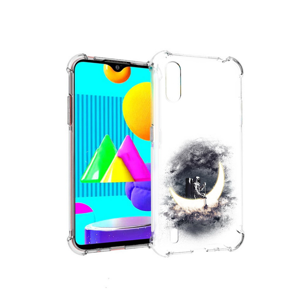 

Чехол MyPads Tocco для Samsung Galaxy M01 лунный путешественник (PT151401.486.448), Прозрачный, Tocco