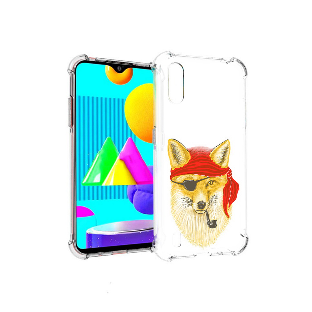 

Чехол MyPads Tocco для Samsung Galaxy M01 лиса-пират (PT151401.486.440), Прозрачный, Tocco