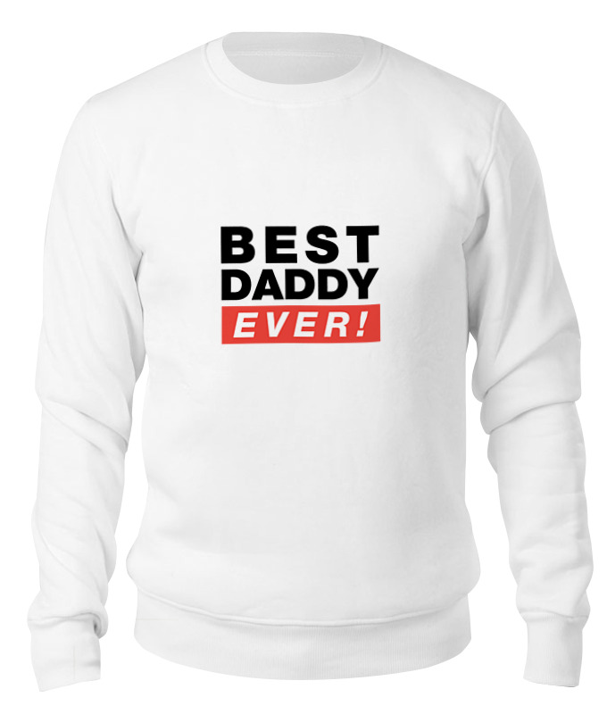 

Свитшот унисекс Printio Лучший отец (best dad ever) белый S, Лучший отец (best dad ever)