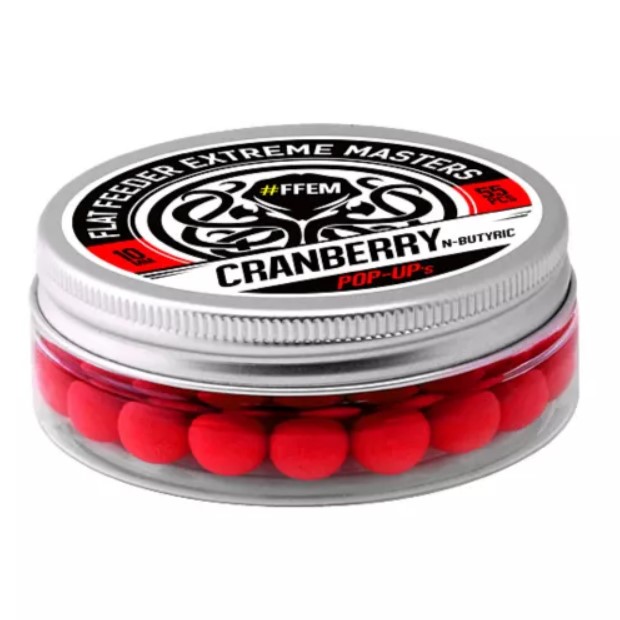 Бойлы Ffem Pop-up Hookbaits Cranberry N-Butyric 10mm