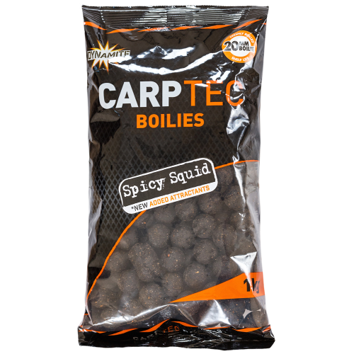 фото Бойлы dynamite baits spicy squid carptec 20 мм. 1 кг.