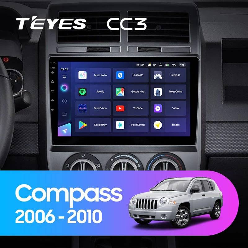 Штатная магнитола Teyes CC3 432 Jeep Compass 1 MK 2006-2010 3840000₽
