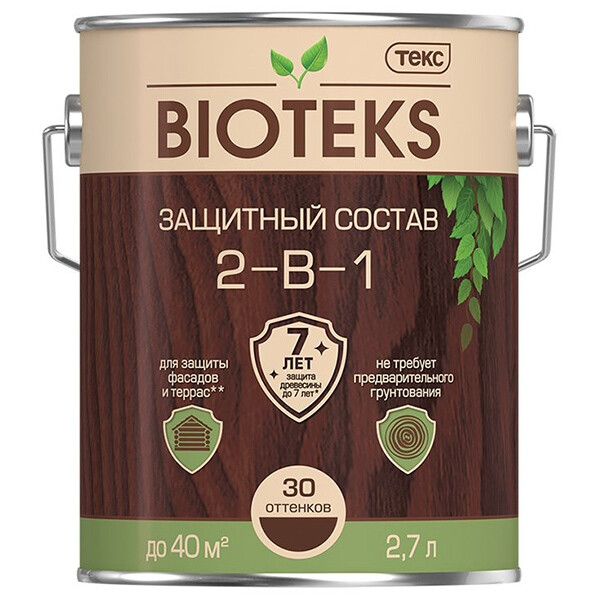 Антисептик Текс Bioteks 144589 орех 2,7 л