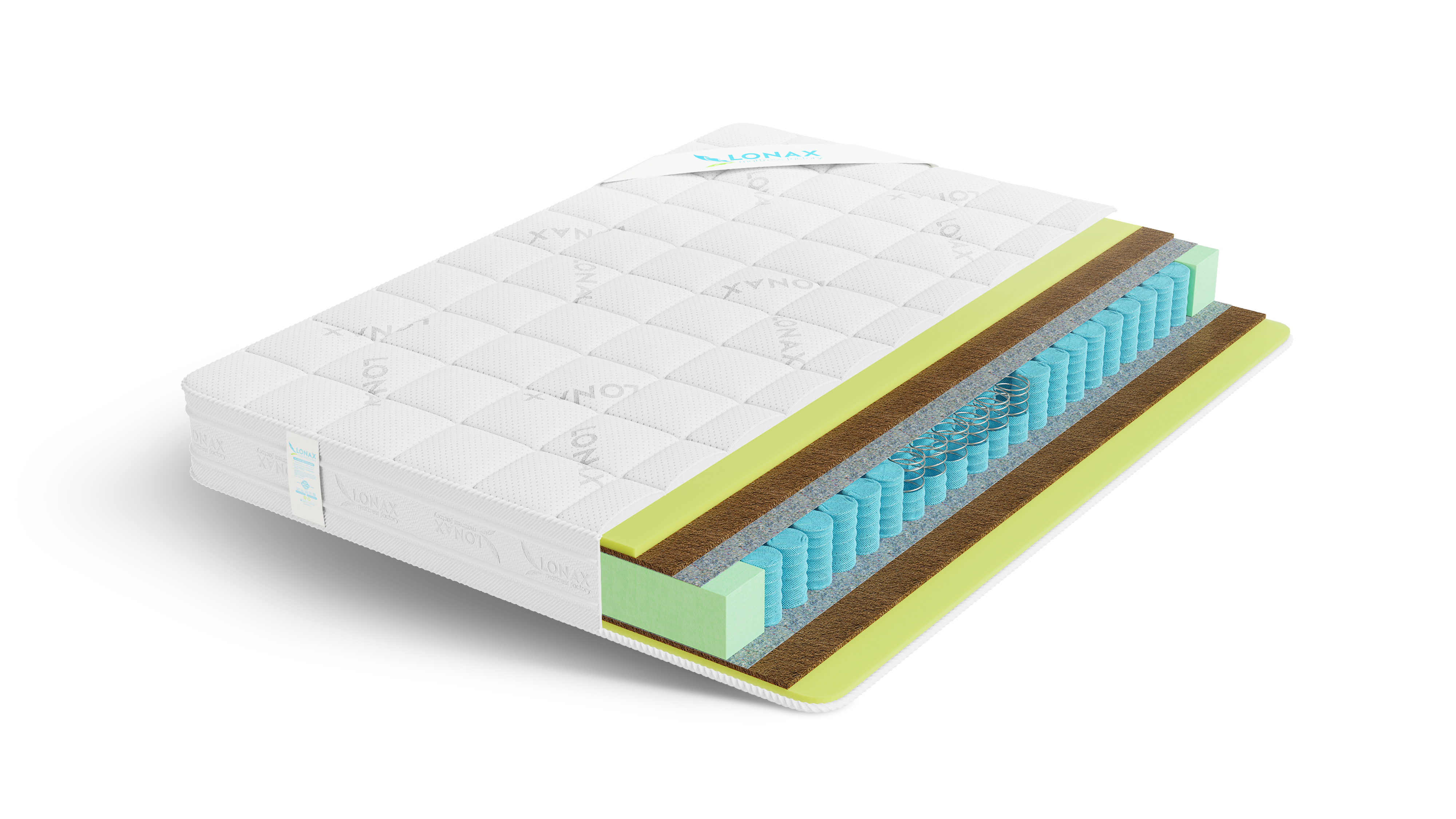 

Матрас пружинный Lonax ППУ COCOS TFK/chstds_lonLPPUCTFK_135x185, Lonax ППУ COCOS TFK