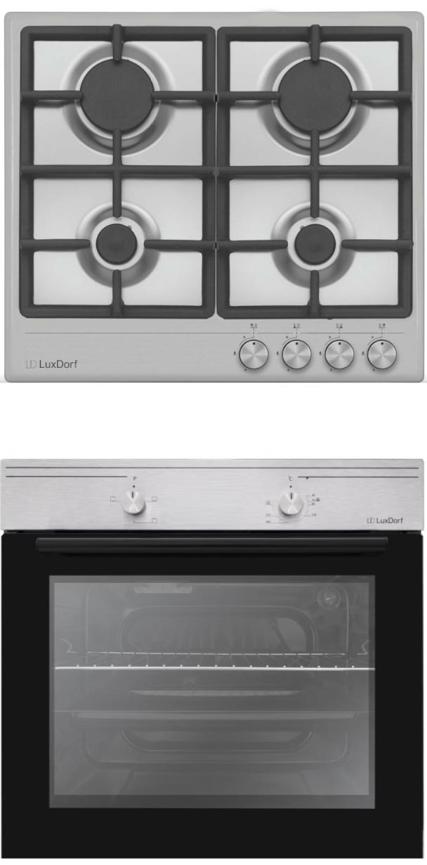 

Комплект встраиваемой техники LuxDorf H60V40M550 + B6EM04050, H60V40M550 + B6EM04050