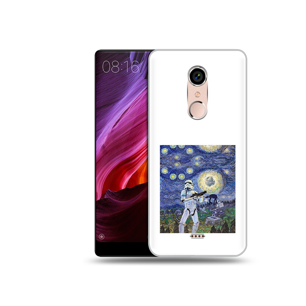 

Чехол MyPads Tocco для BQ 5050 Strike star wars звездная ночь, Прозрачный, Tocco
