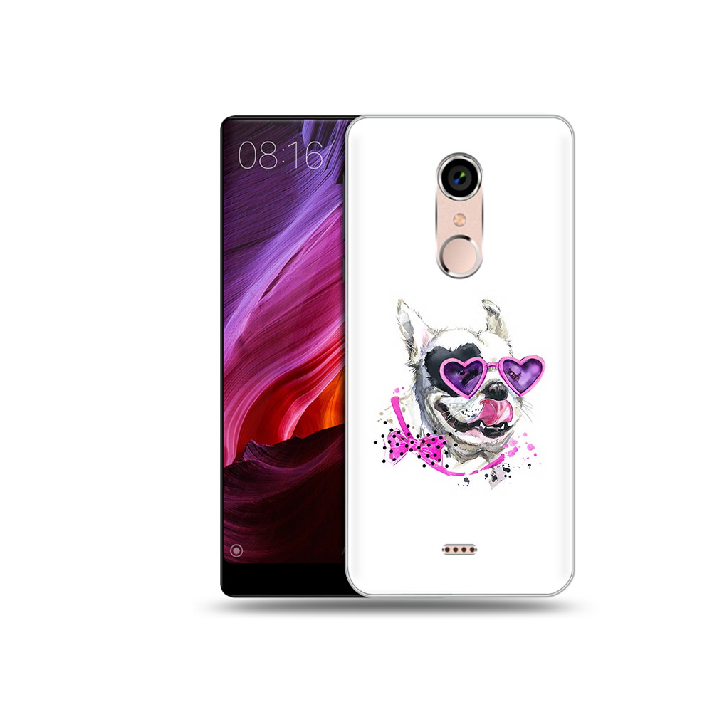 

Чехол MyPads Tocco для BQ 5050 Strike акварельный пёс, Прозрачный, Tocco