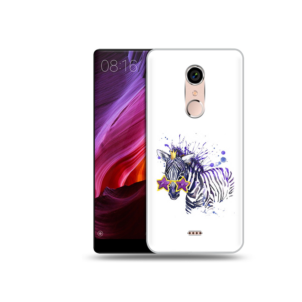 

Чехол MyPads Tocco для BQ 5050 Strike акварельная зебра, Прозрачный, Tocco