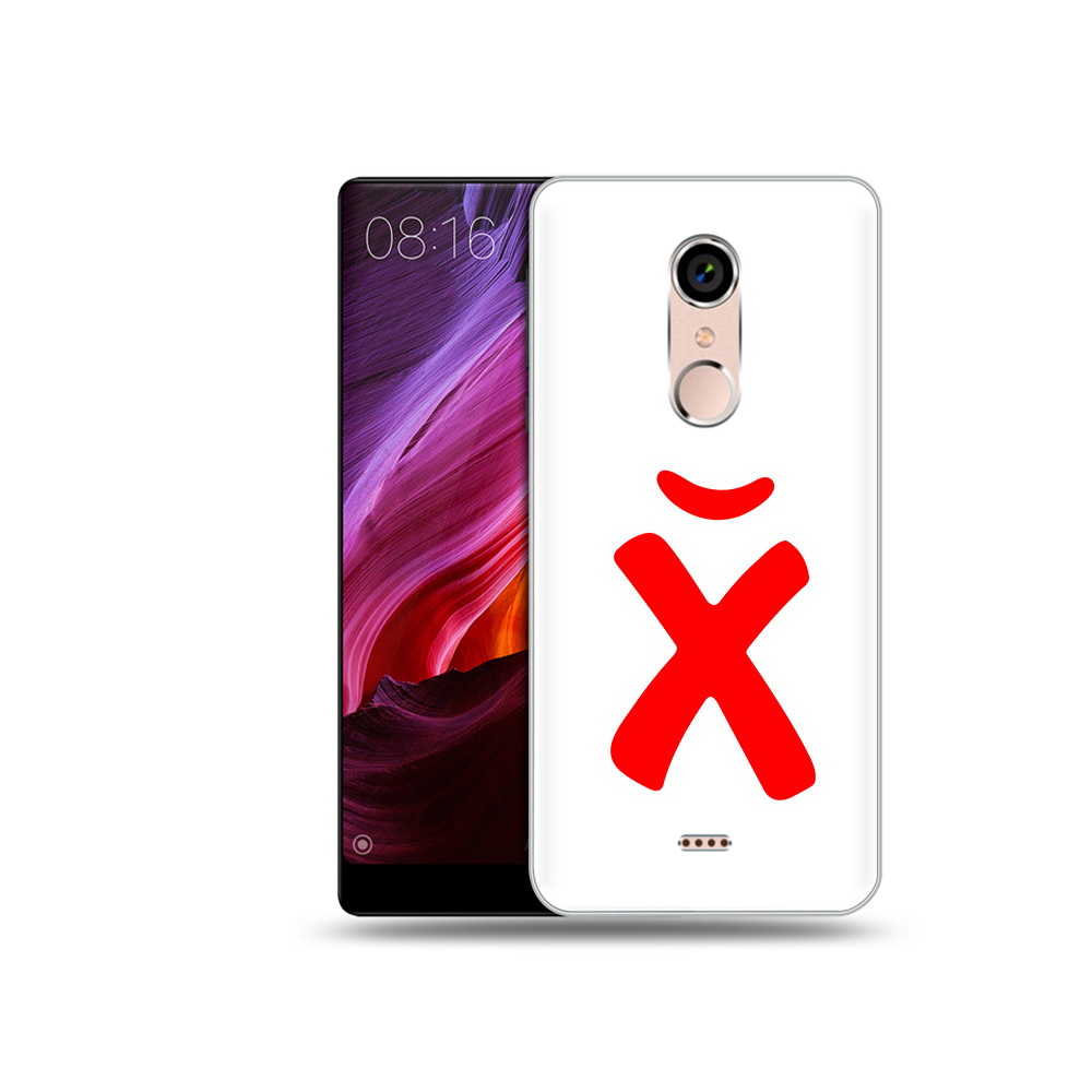 

Чехол MyPads Tocco для BQ 5050 Strike абстракция буква х, Прозрачный, Tocco