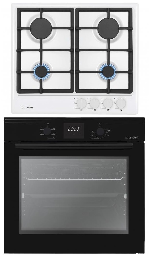 

Комплект встраиваемой техники LuxDorf H60V40W550 + B6EB56050, H60V40W550 + B6EB56050