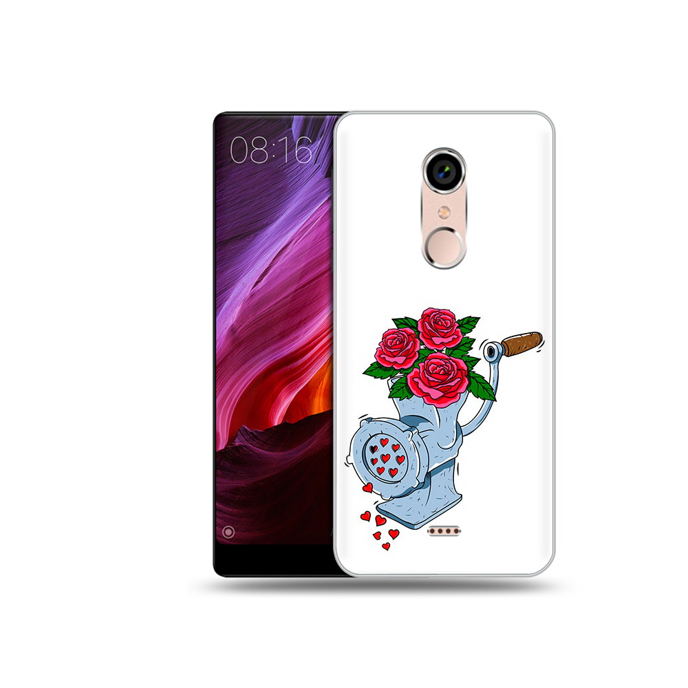 

Чехол MyPads Tocco для BQ 5050 Strike Цветочные сердца, Прозрачный, Tocco