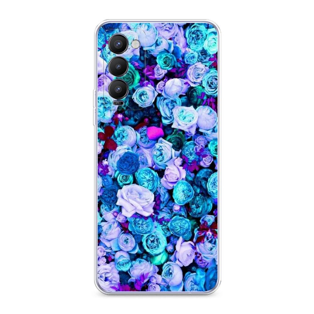 

Чехол на Tecno Camon 18 "Цветочный ковер", Фиолетовый, 300650-2