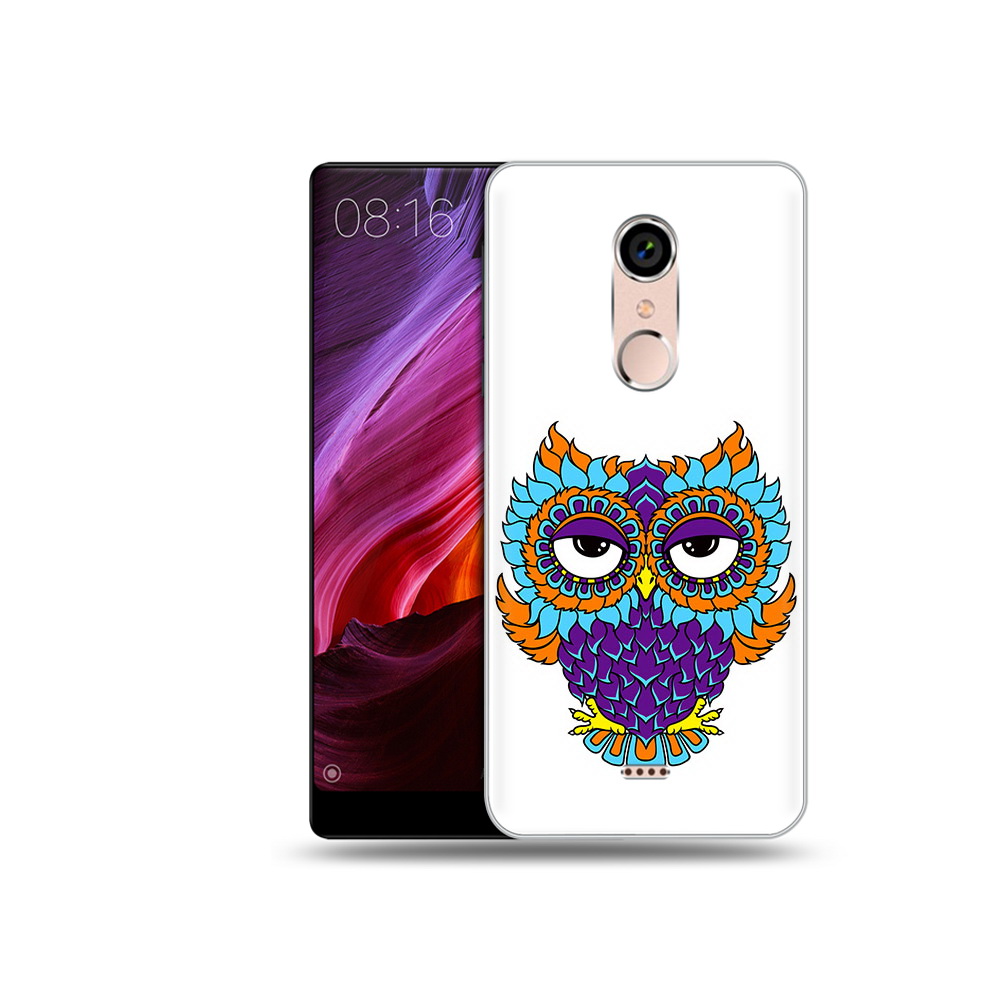

Чехол MyPads Tocco для BQ 5050 Strike Цветная сова, Прозрачный, Tocco