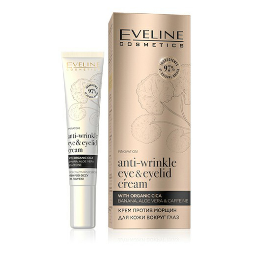 Крем для кожи вокруг глаз Eveline Cosmetics Organic против морщин, 20 мл