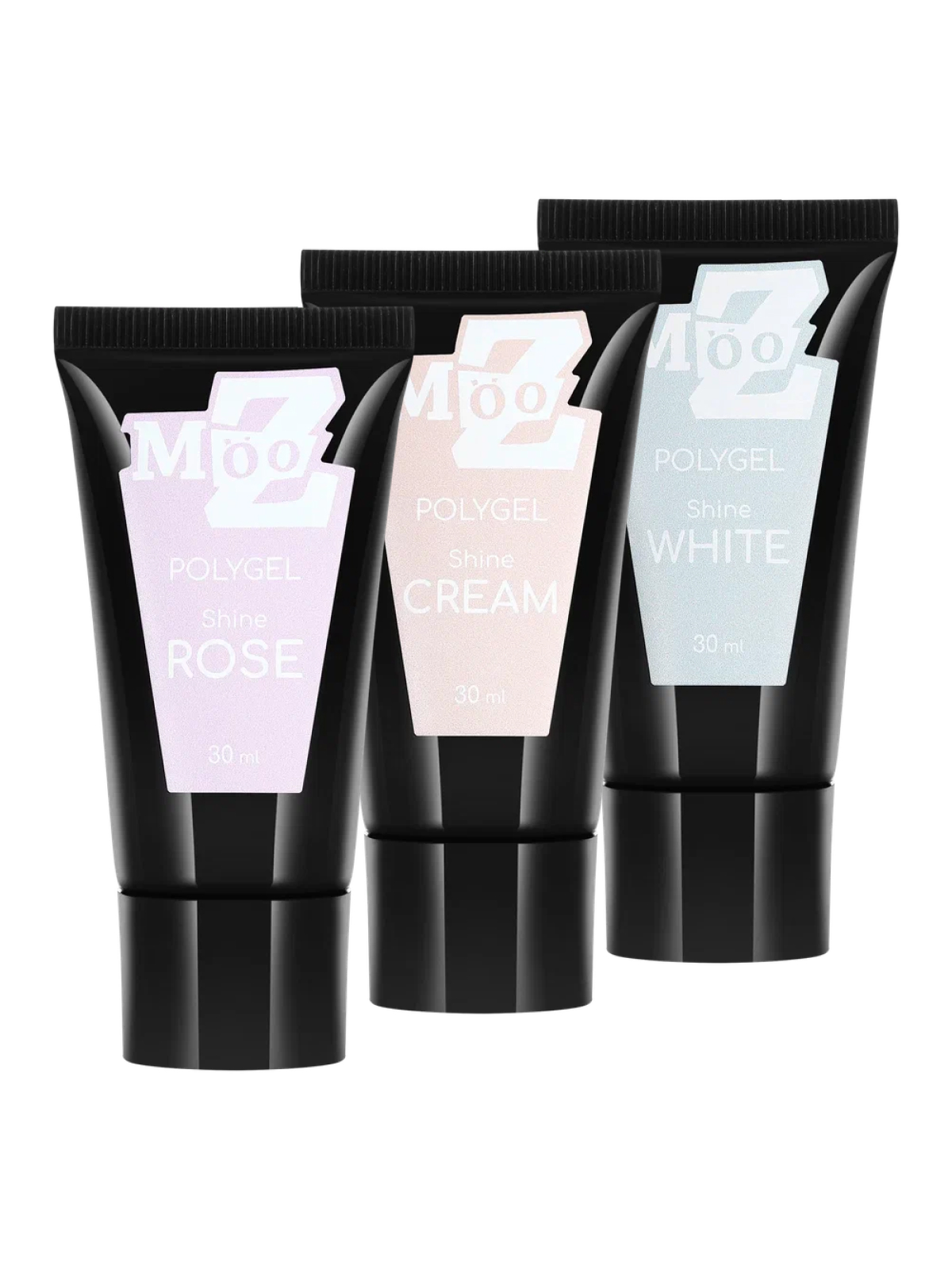 

Полигель для ногтей MOOZ Polygel Shine с шиммером 3 шт х 30 мл