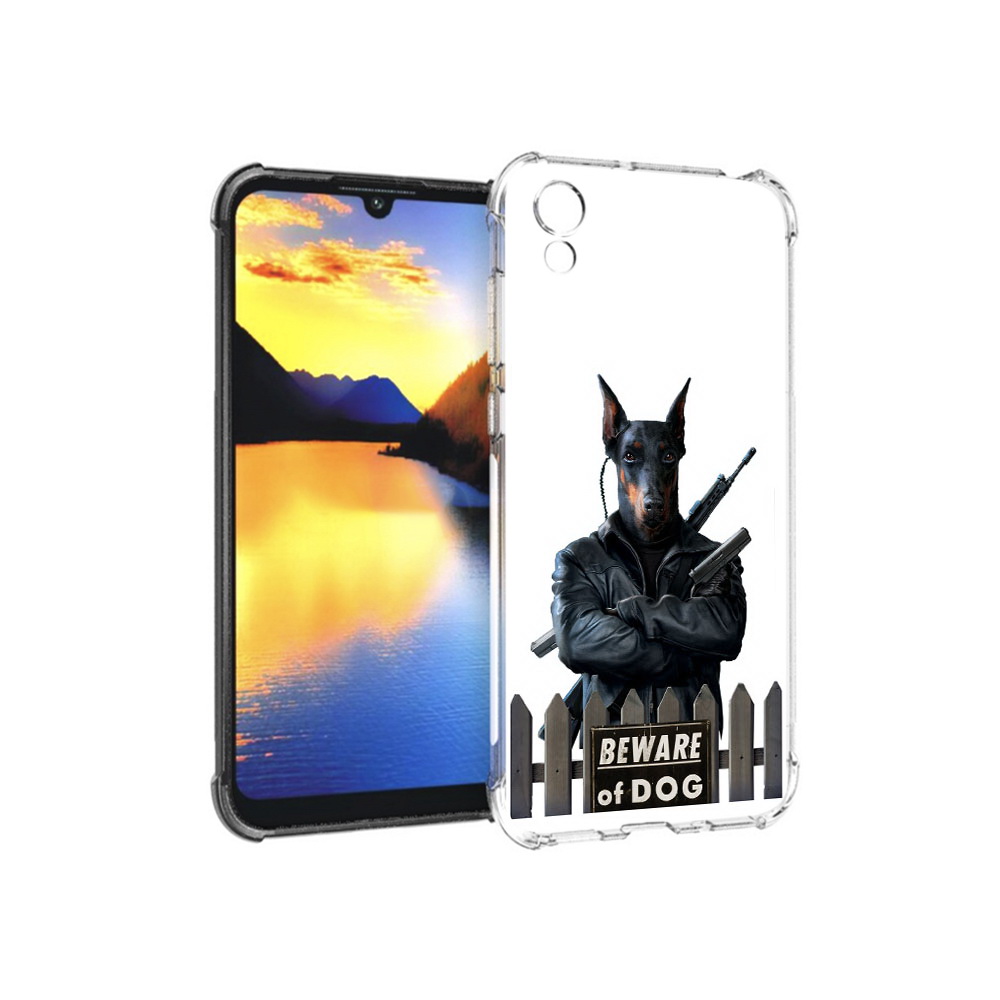 

Чехол MyPads Tocco для Huawei Y5 доберман, Прозрачный, Tocco