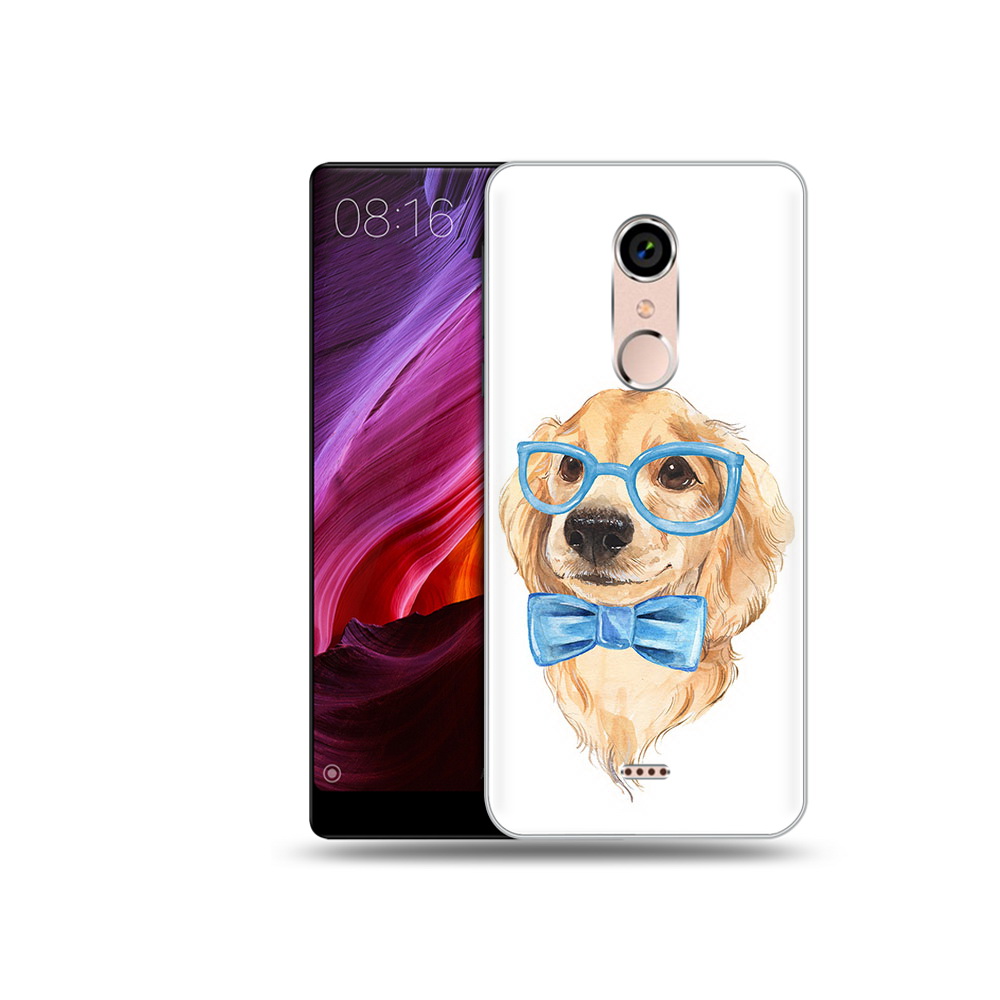 

Чехол MyPads Tocco для BQ 5050 Strike Собака интеллигент, Прозрачный, Tocco