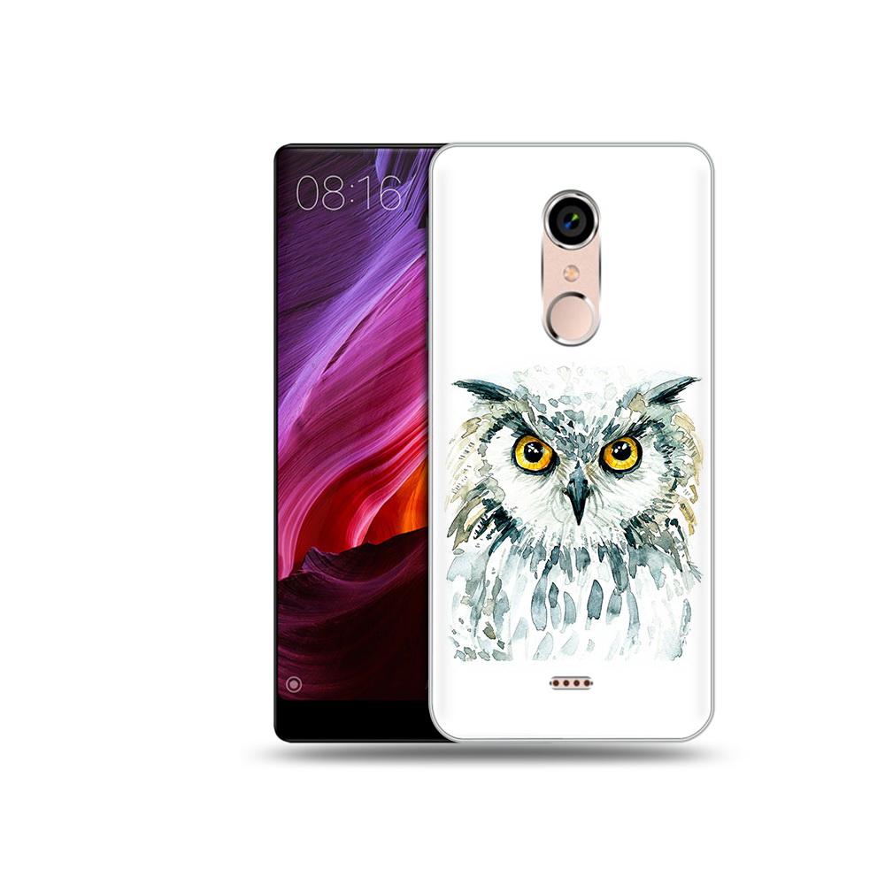 

Чехол MyPads Tocco для BQ 5050 Strike Серьезная сова, Прозрачный, Tocco