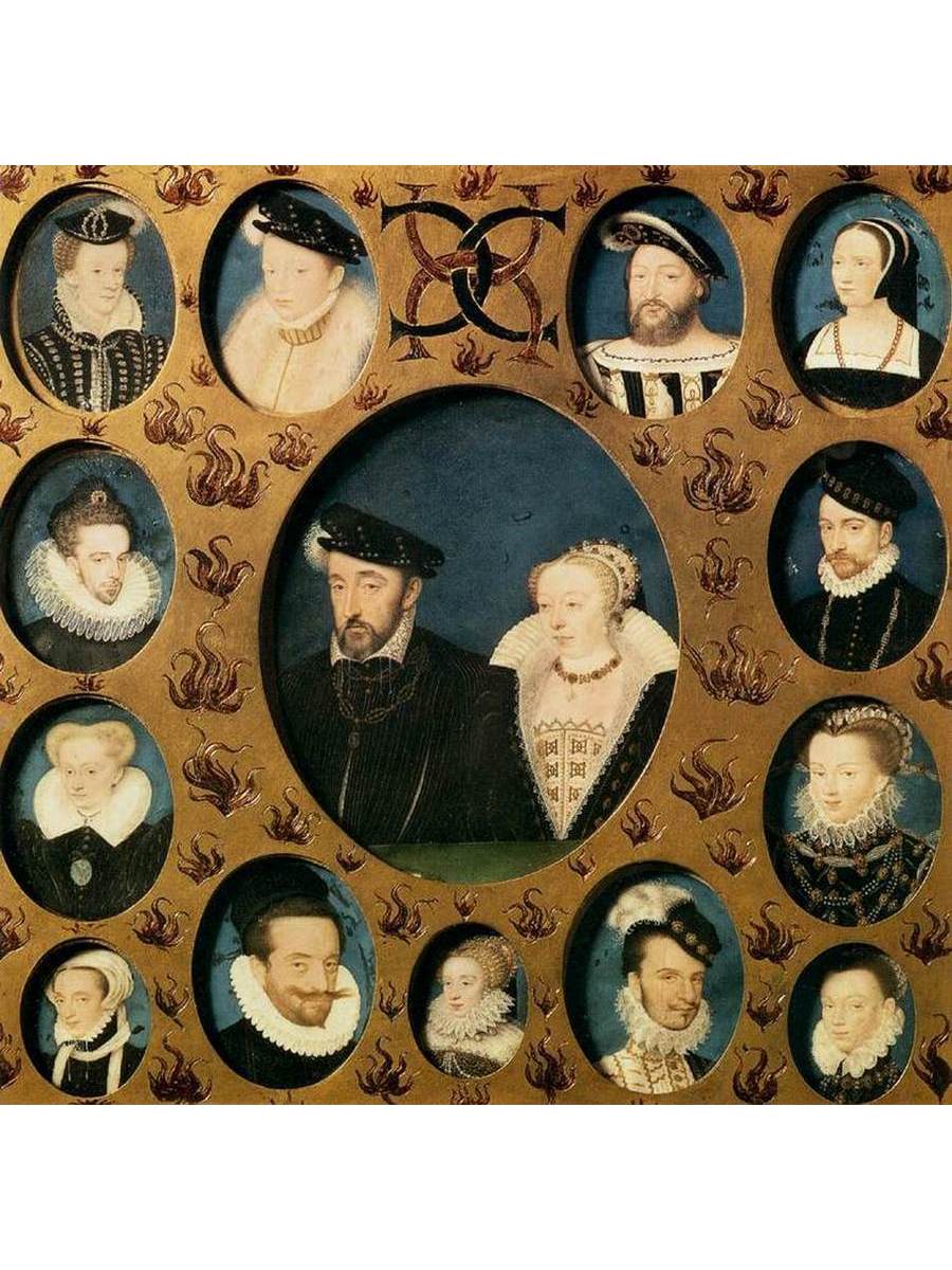 

Постер DRABS A3 Клуэ Франсуа Henri II of Valois and Caterina de' Medici