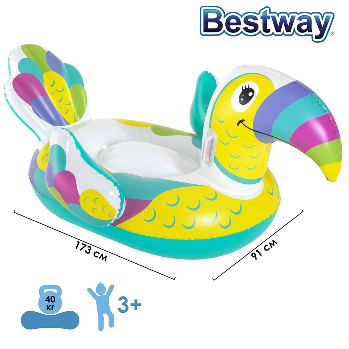 

Плот надувной для плавания «Тукан», 173 x 91 см, 41437 Bestway