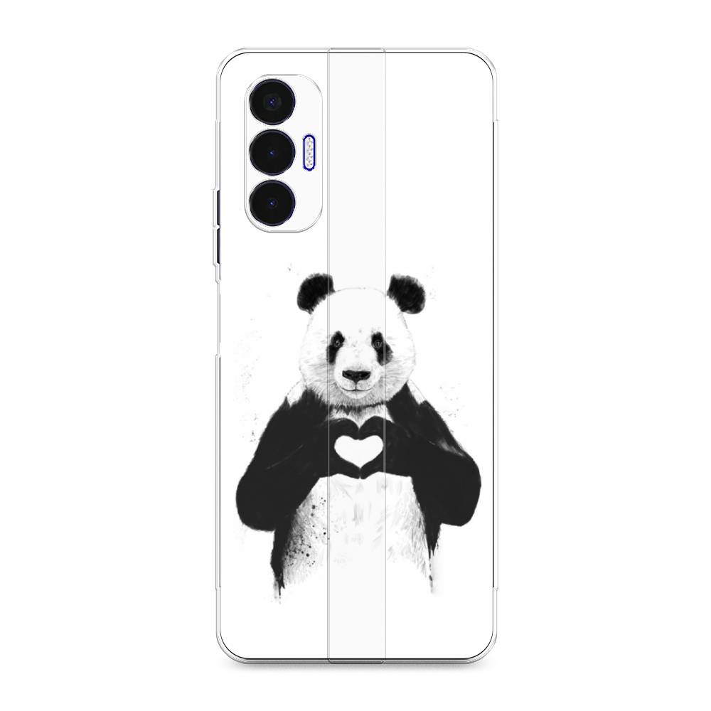 

Чехол Awog на Tecno Pova 3 "Панда love", Разноцветный, 301550-10