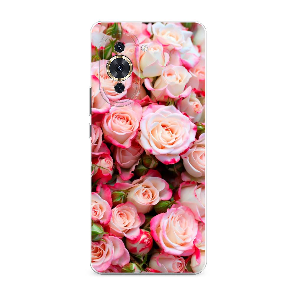 

Чехол для Huawei Nova 10 Pro "Много роз", Розовый, 6109050-2