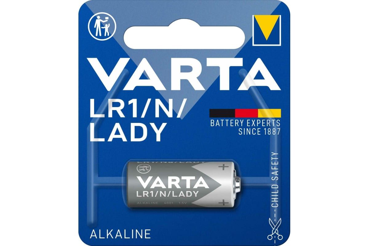 

Батарейка Varta ELECTRONICS LR1 N BL1 Alkaline 1.5V (4001) 04001101401