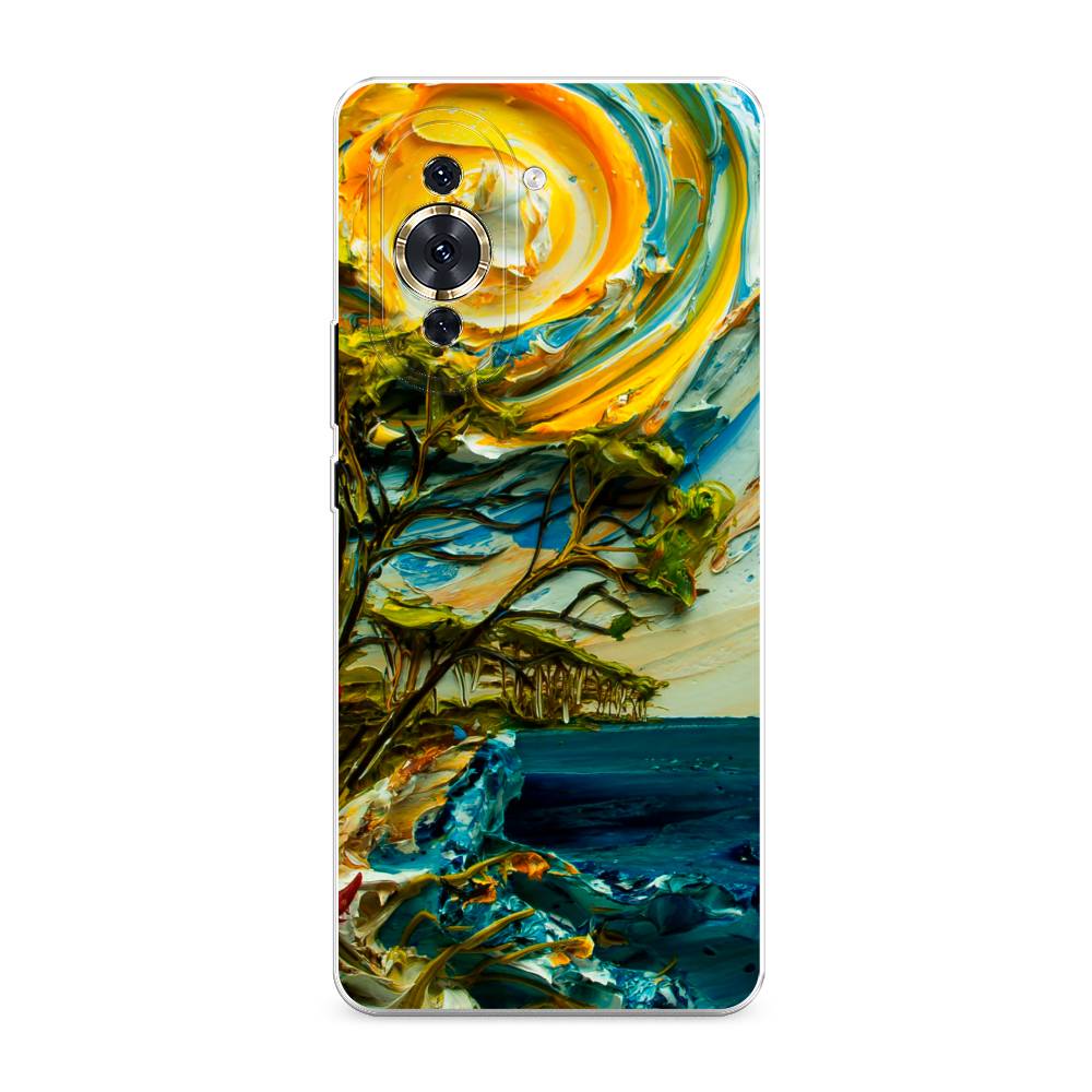 

Чехол для Huawei Nova 10 Pro "Солнце живопись", Желтый;синий, 6109050-4
