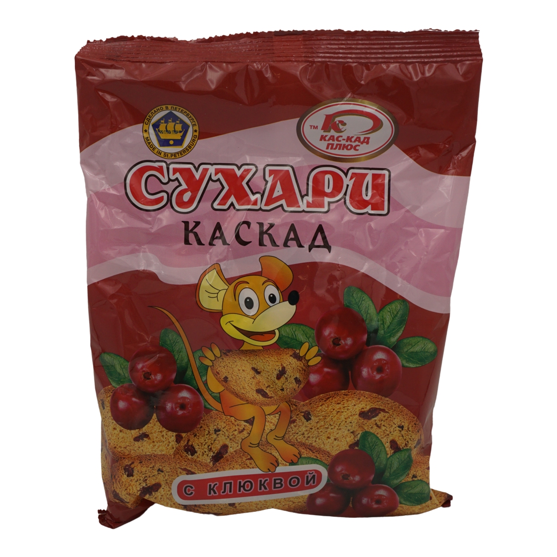 

Сухари Каскад с клюквой 250 г