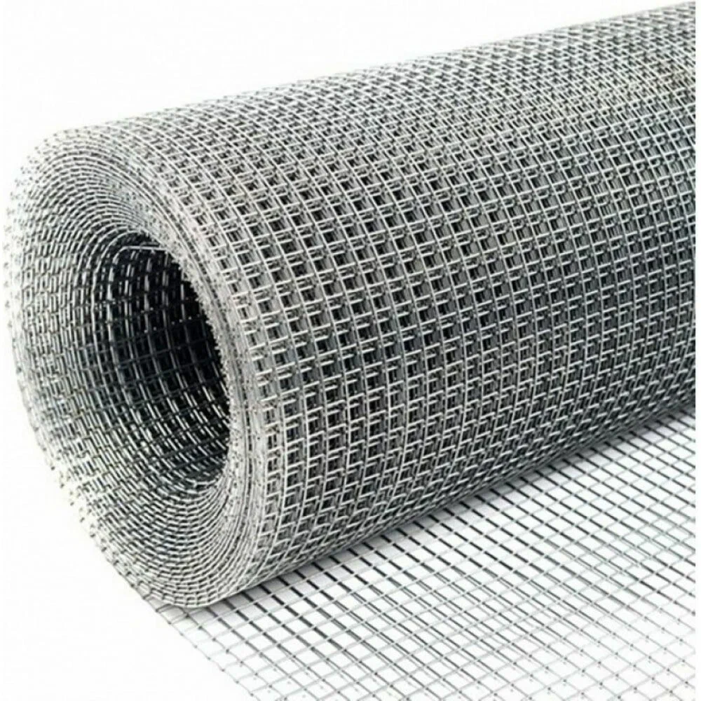 Сварная оцинкованная сетка Кордленд O 1 мм, ячейка 10x10 мм, 1x15 м SVA-00031