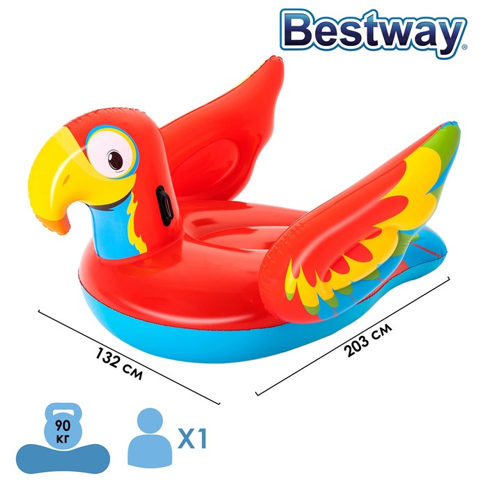 

Плот для плавания «Попугай», 203 x 132 см, 41127 Bestway, Animals