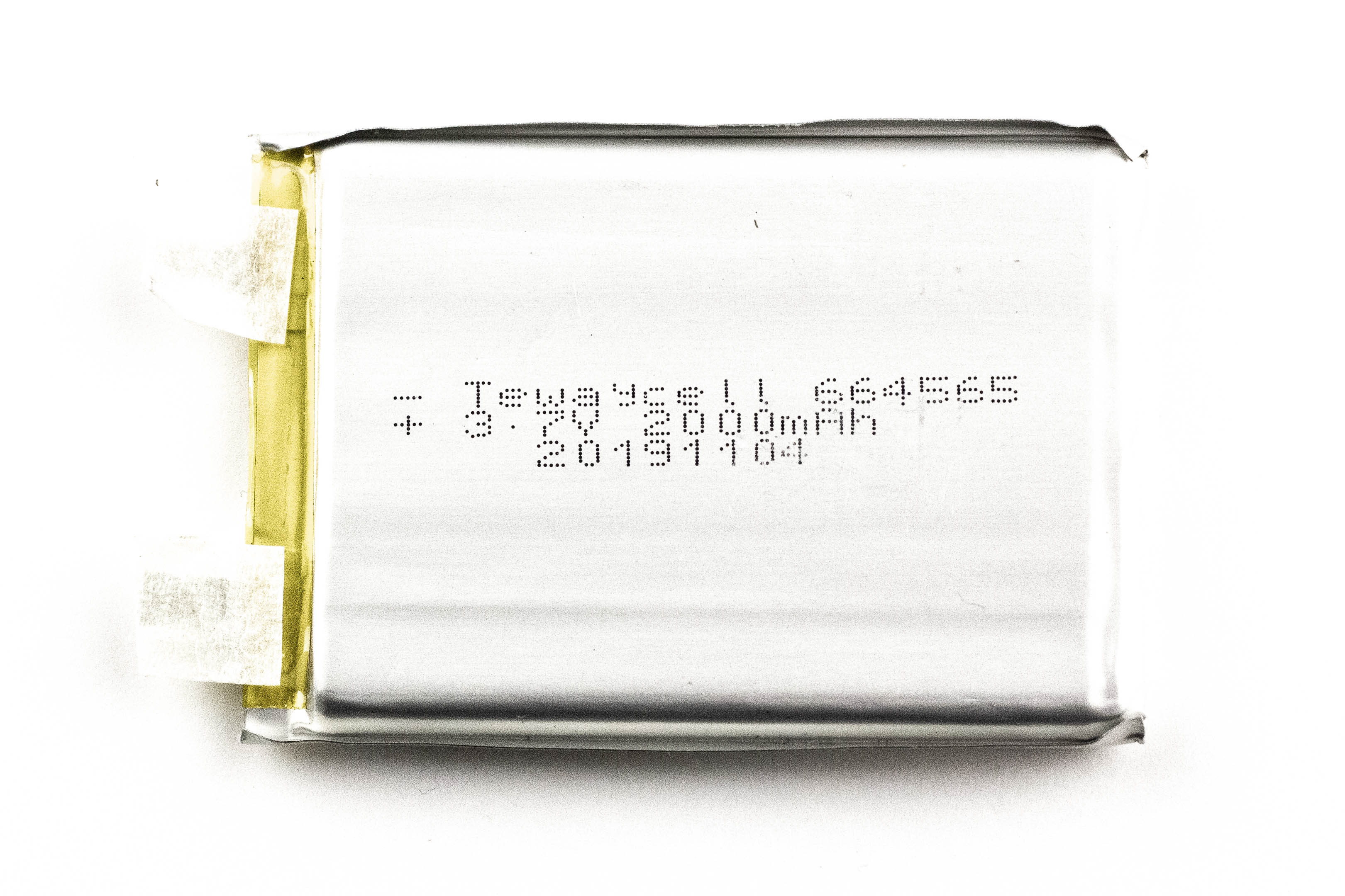 Аккумулятор универсальный 644565 3.7V 2000mAh Li-Pol 6.4*45*65 mm