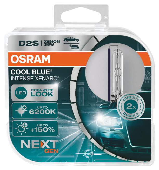 фото Ксеноновая лампа d2s 85v-35w (p32d-2) 6200k xenarc (2шт.)(osram)