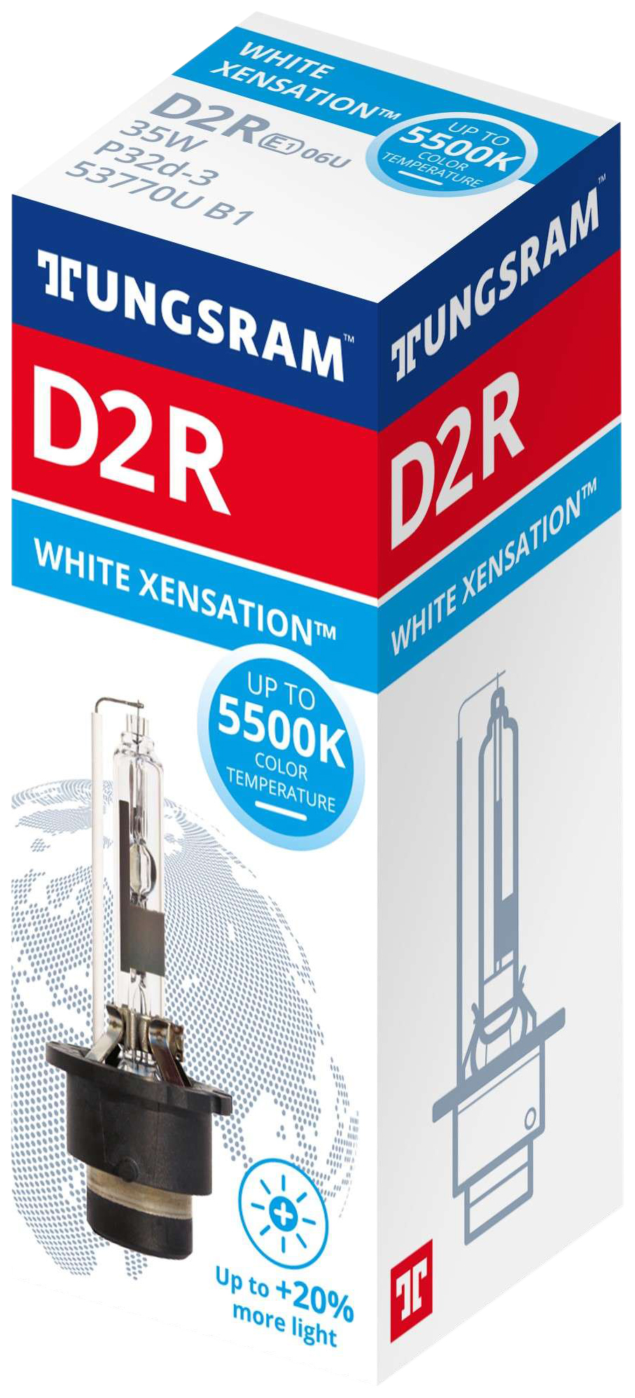 Ксеноновая лампа D2R 85V-35W (P32d-3) 5500K White Xensation (Tungsram) 93095514
