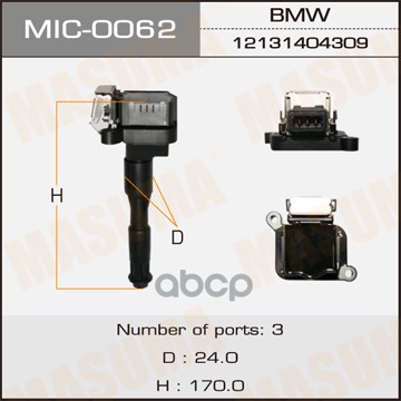 

Катушка зажигания MASUMA MIC-0062