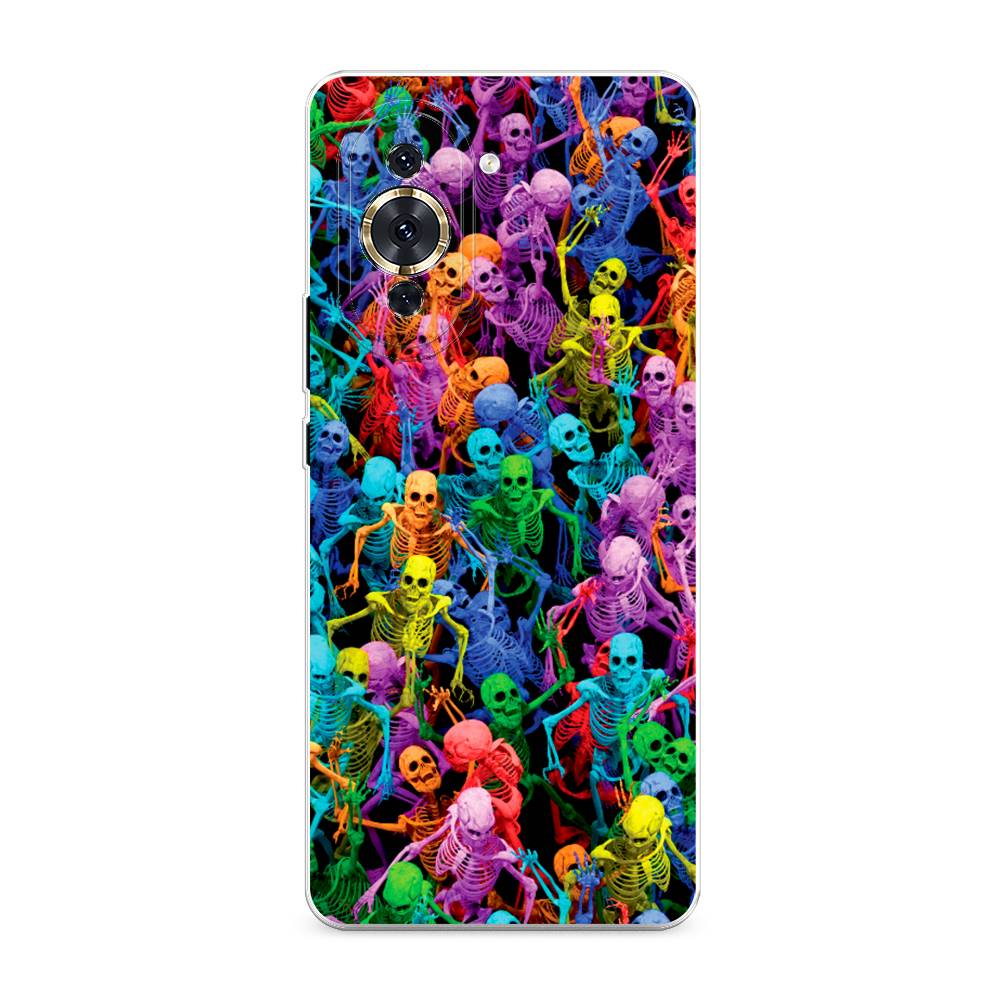 

Чехол для Huawei Nova 10 Pro "Вечеринка скелетов", Фиолетовый;желтый;оранжевый, 6109050-6