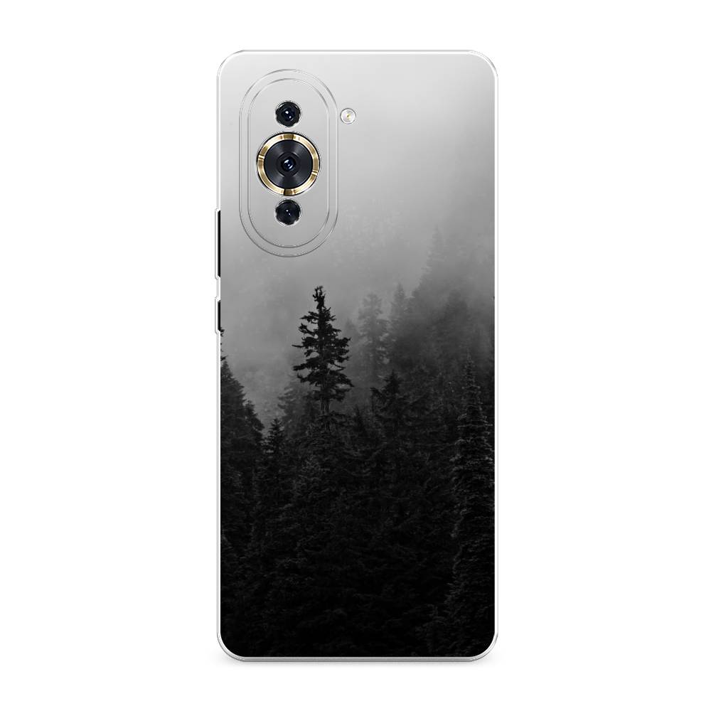 

Чехол для Huawei Nova 10 Pro "Туманный лес", Серый;черный, 6109050-2