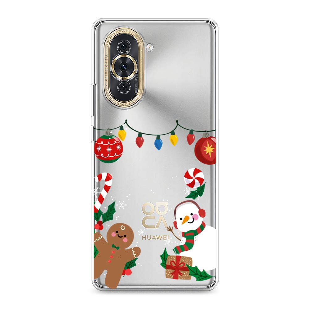 

Чехол для Huawei Nova 10 "Новогоднее настроение", Коричневый;красный;зеленый, 6108950-5